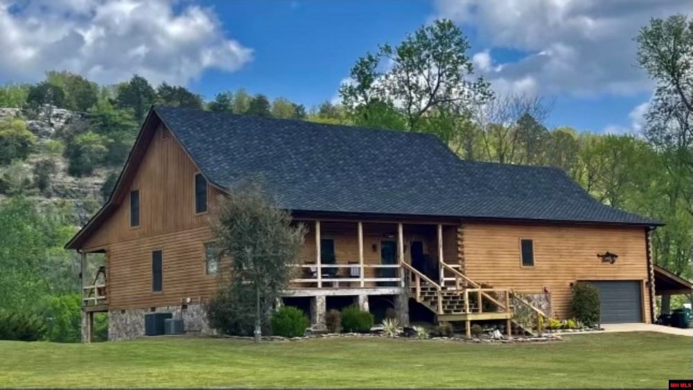 The exterior of a house for sale.