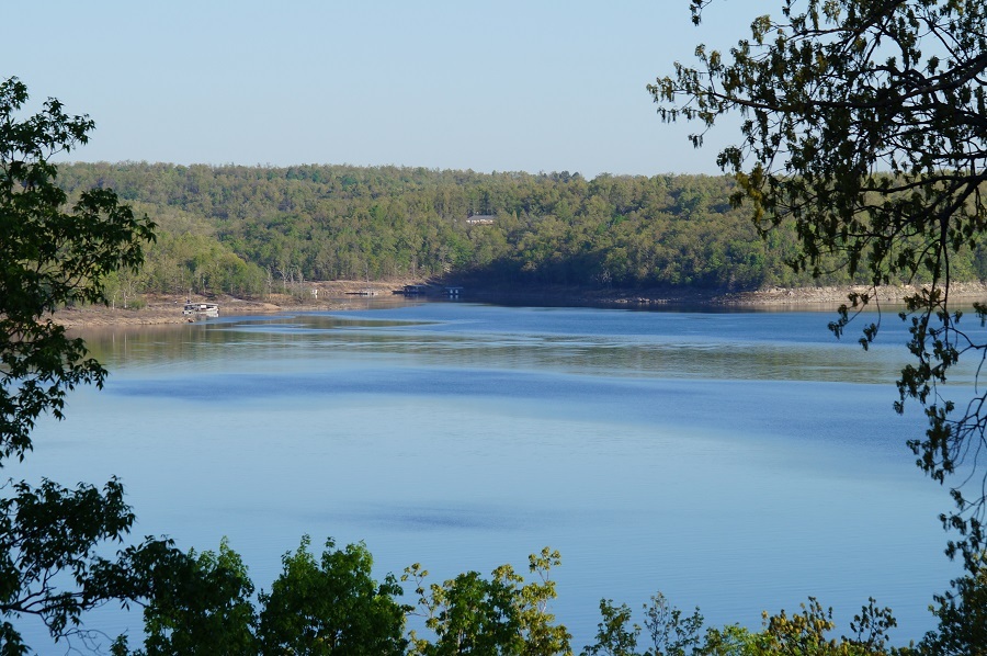View of the lake from the shore